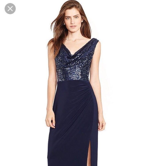 Ralph Lauren sequinned bodice gown - Picture 1 of 5